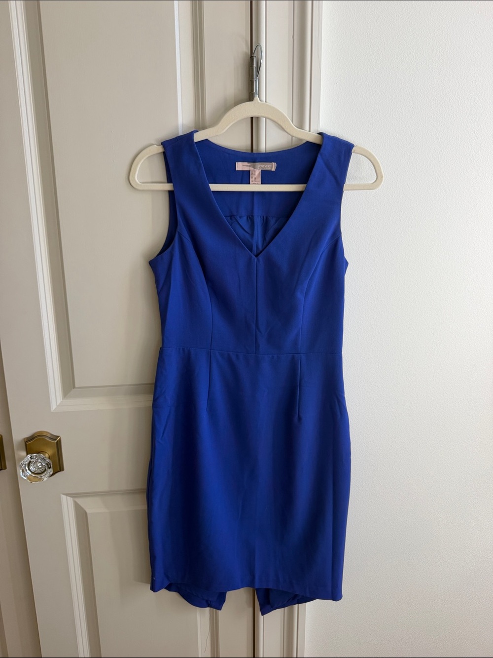 Forever 21 Royal Blue V-Neck Sheath Dress